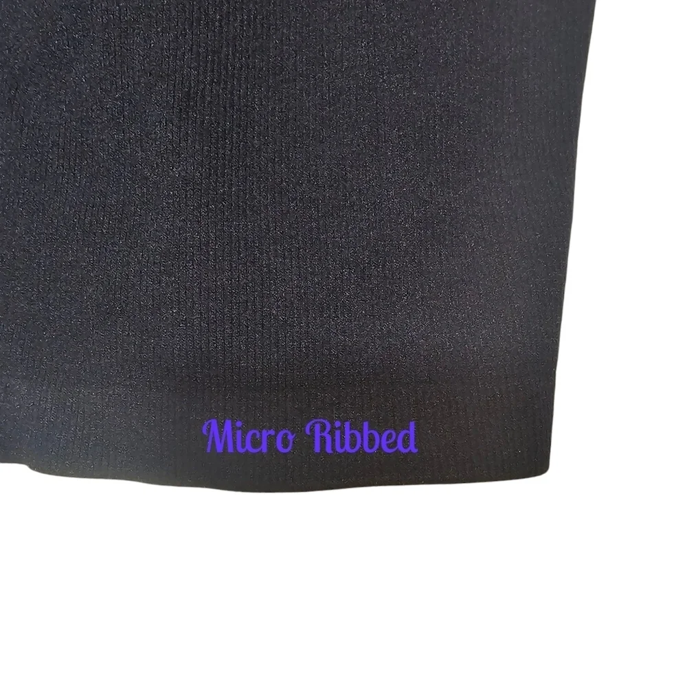 Free People Stretch Ribbed Lace-Up Fitted Tee•Size M/L•NWOT - Picture 7 of 10